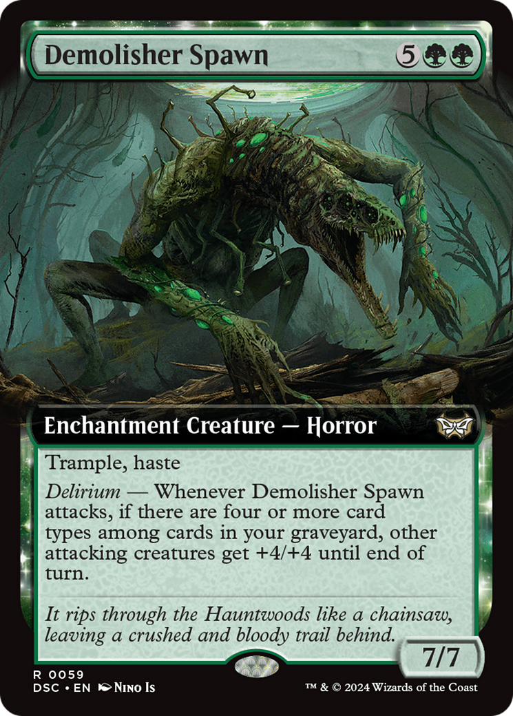 Demolisher Spawn (Extended Art) [Duskmourn: House of Horror Commander] | Cards and Coasters CA