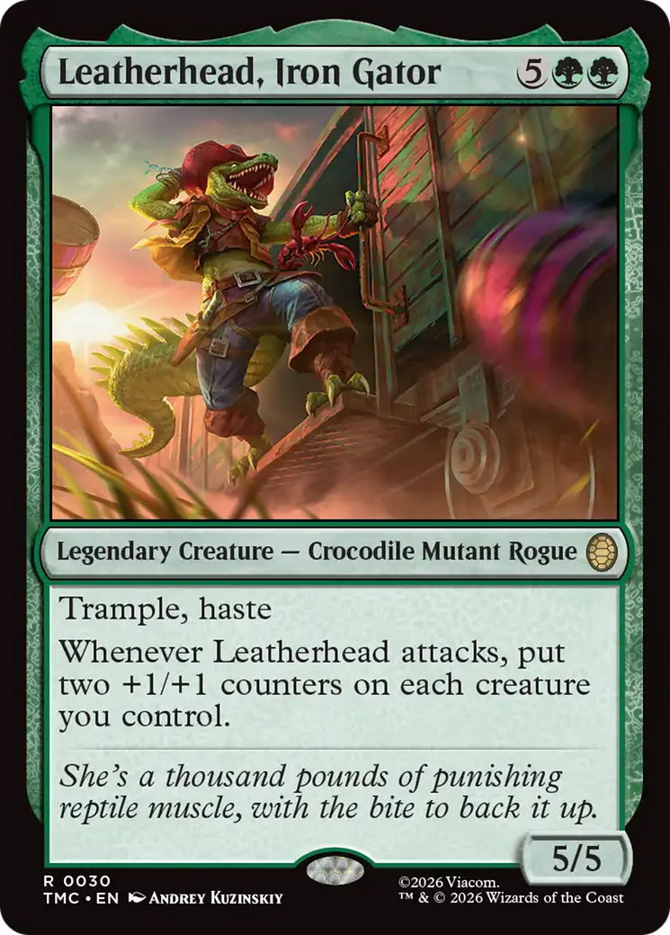 Leatherhead, Iron Gator [Teenage Mutant Ninja Turtles Commander] | Cards and Coasters CA