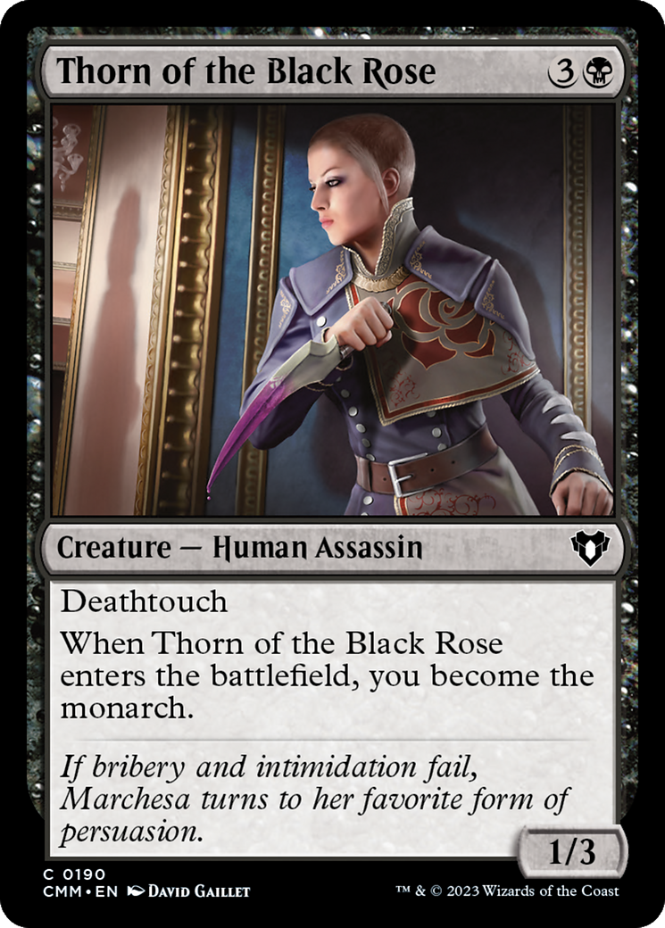 Thorn of the Black Rose [Commander Masters] | Cards and Coasters CA