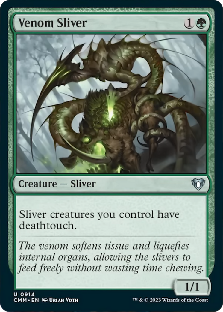 Venom Sliver [Commander Masters] | Cards and Coasters CA