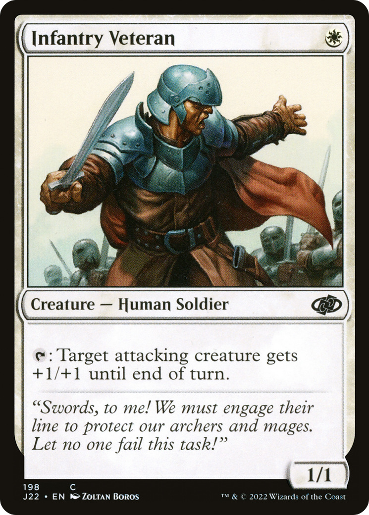 Infantry Veteran [Jumpstart 2022] | Cards and Coasters CA