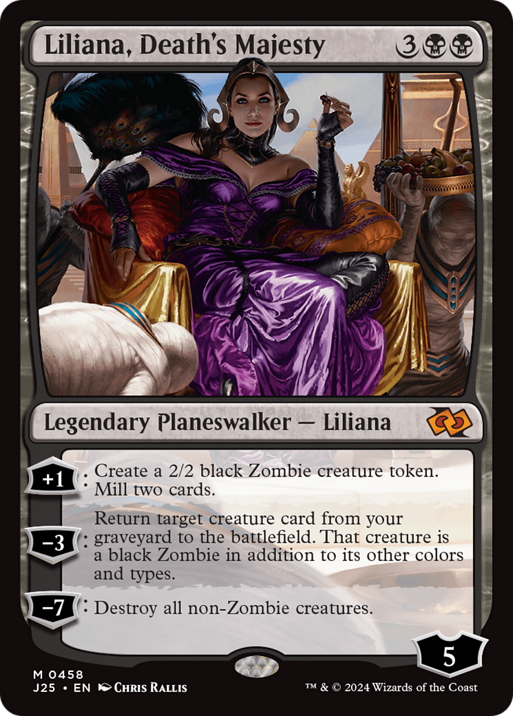 Liliana, Death's Majesty [Foundations Jumpstart] | Cards and Coasters CA