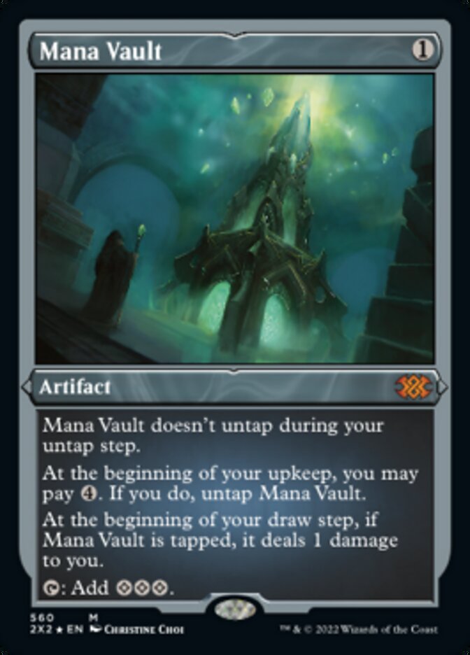 Mana Vault (Foil Etched) [Double Masters 2022] | Cards and Coasters CA