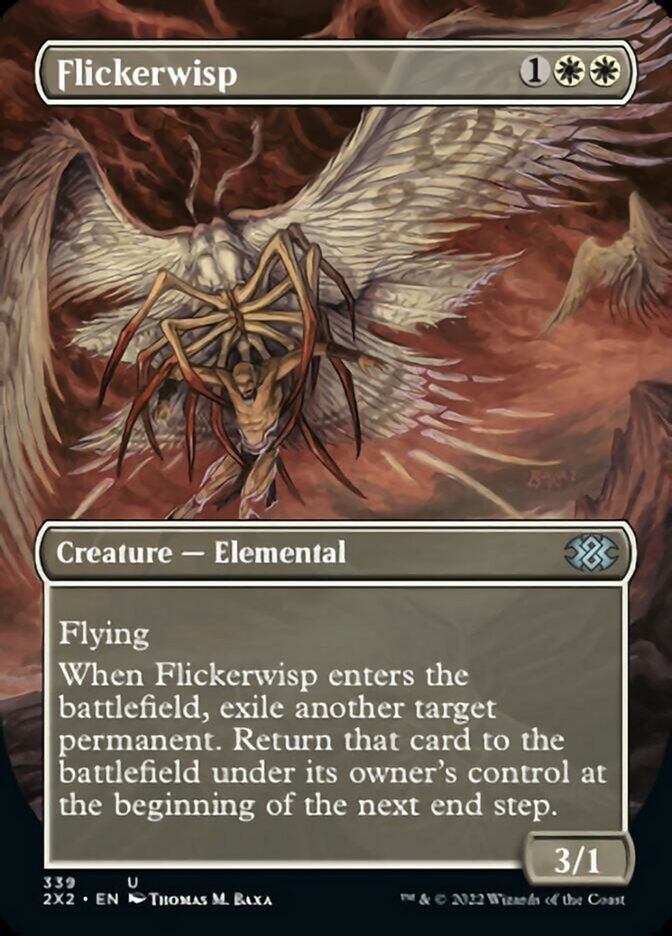 Flickerwisp (Borderless Alternate Art) [Double Masters 2022] | Cards and Coasters CA