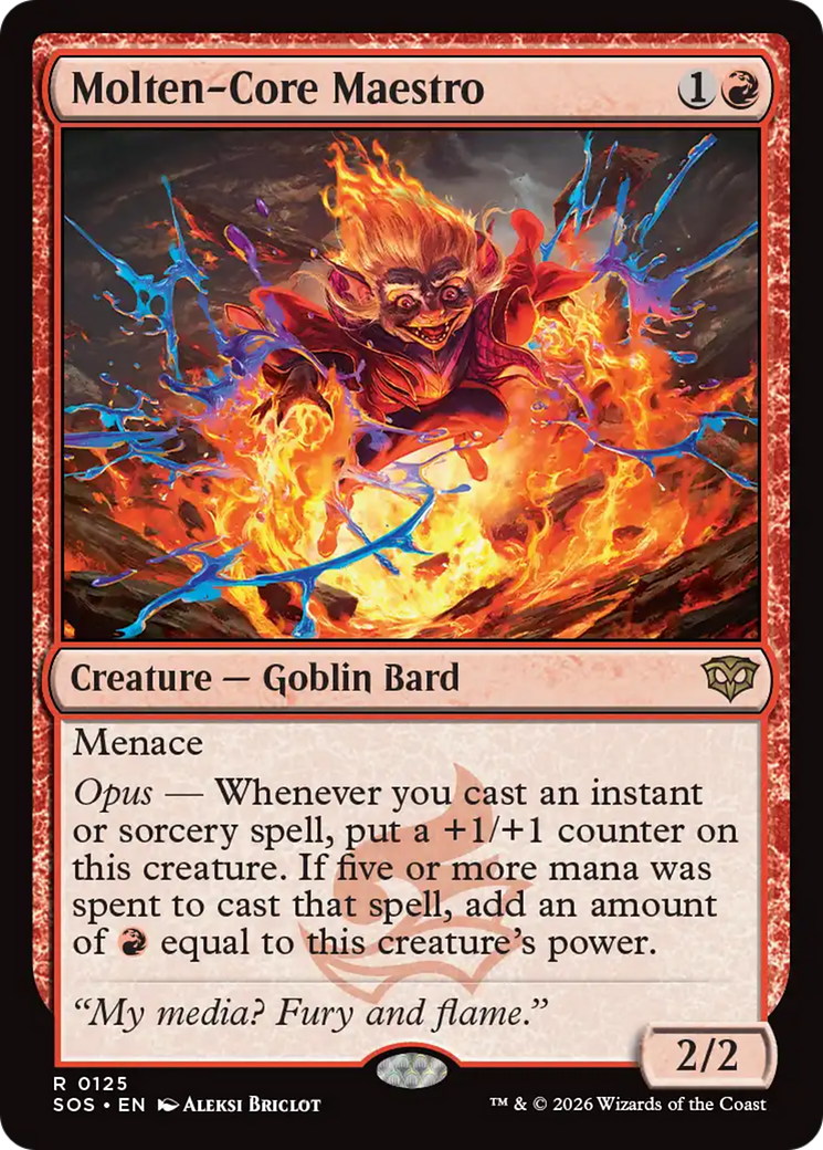 Molten-Core Maestro [Secrets of Strixhaven] | Cards and Coasters CA