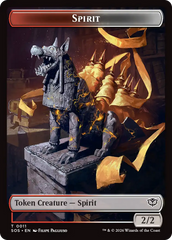 Inkling (0007) // Spirit (0011) Double-Sided Token [Secrets of Strixhaven Tokens] | Cards and Coasters CA