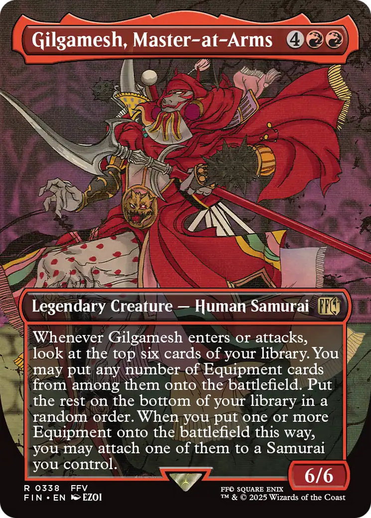 Gilgamesh, Master-at-Arms (Borderless) [FINAL FANTASY] | Cards and Coasters CA