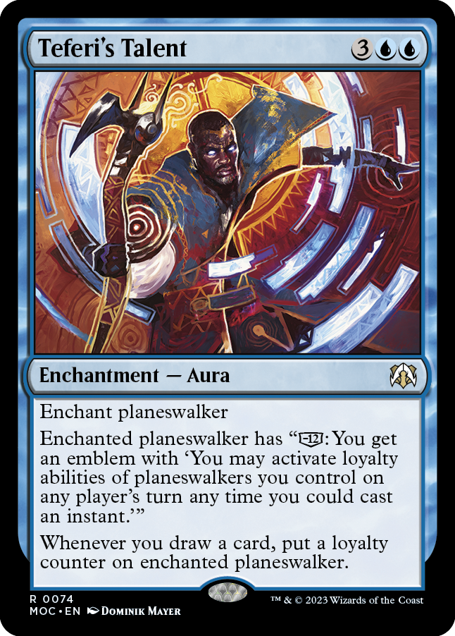 Teferi's Talent [March of the Machine Commander] | Cards and Coasters CA