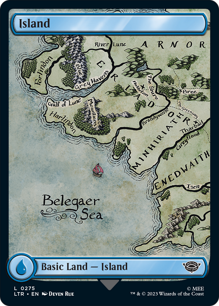 Island (275) [The Lord of the Rings: Tales of Middle-Earth] | Cards and Coasters CA