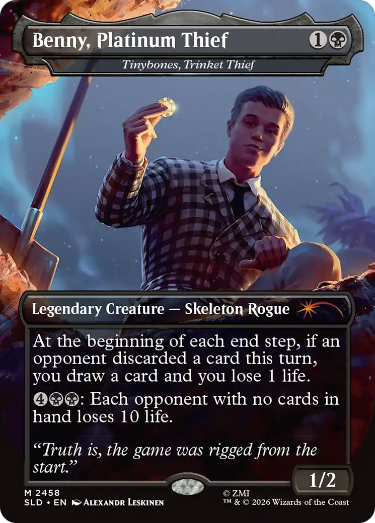 Benny, Platinum Thief - Tinybones, Trinket Thief [Secret Lair Drop Series] | Cards and Coasters CA