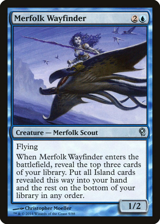 Merfolk Wayfinder [Duel Decks: Jace vs. Vraska] | Cards and Coasters CA