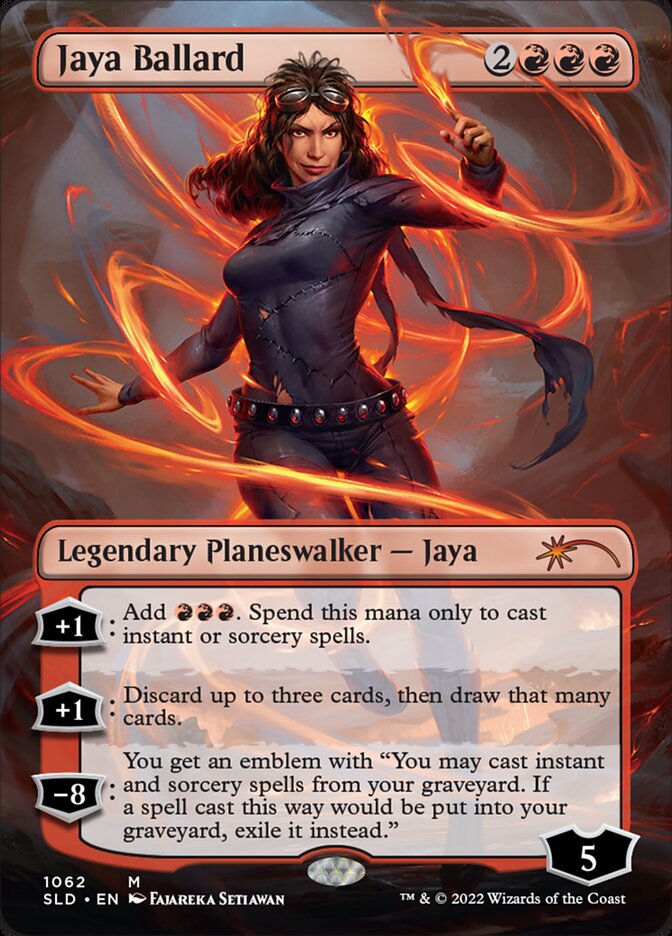 Jaya Ballard (Borderless) [Secret Lair Drop Series] | Cards and Coasters CA