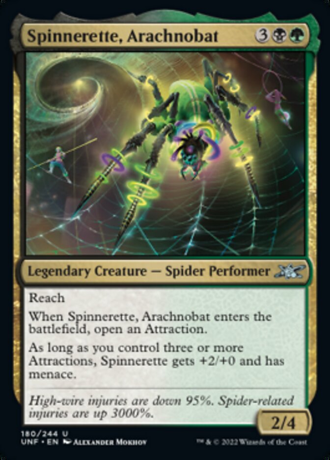 Spinnerette, Arachnobat [Unfinity] | Cards and Coasters CA