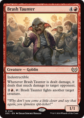 Brash Taunter [Duskmourn: House of Horror Commander] | Cards and Coasters CA