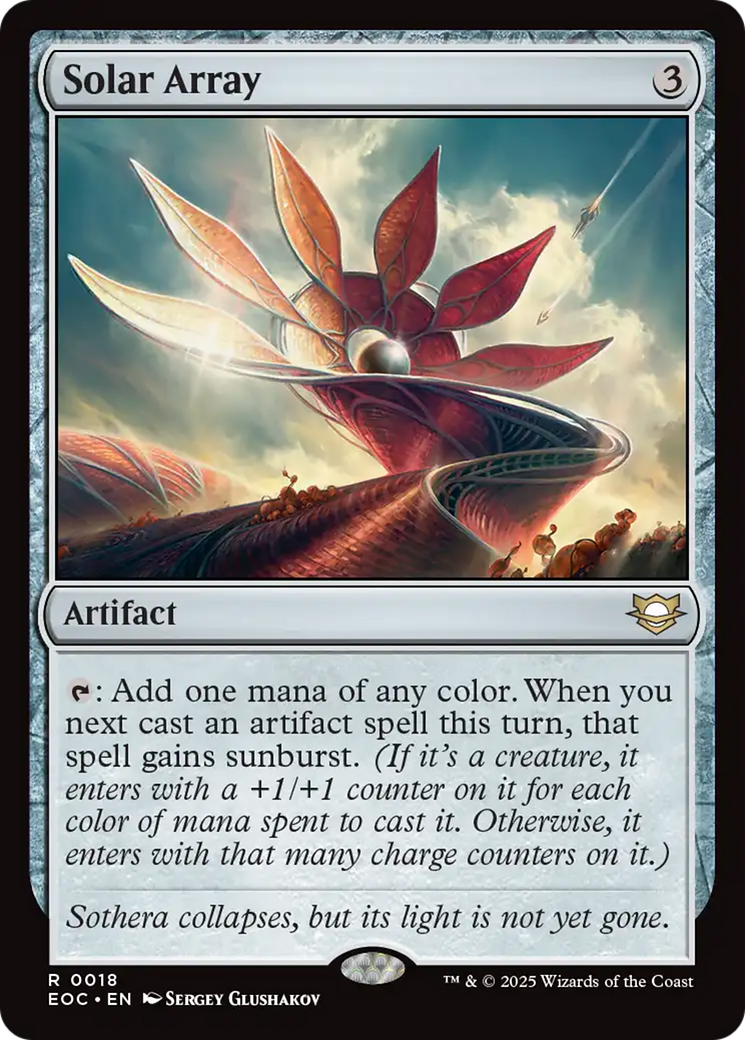 Solar Array [Edge of Eternities Commander] | Cards and Coasters CA