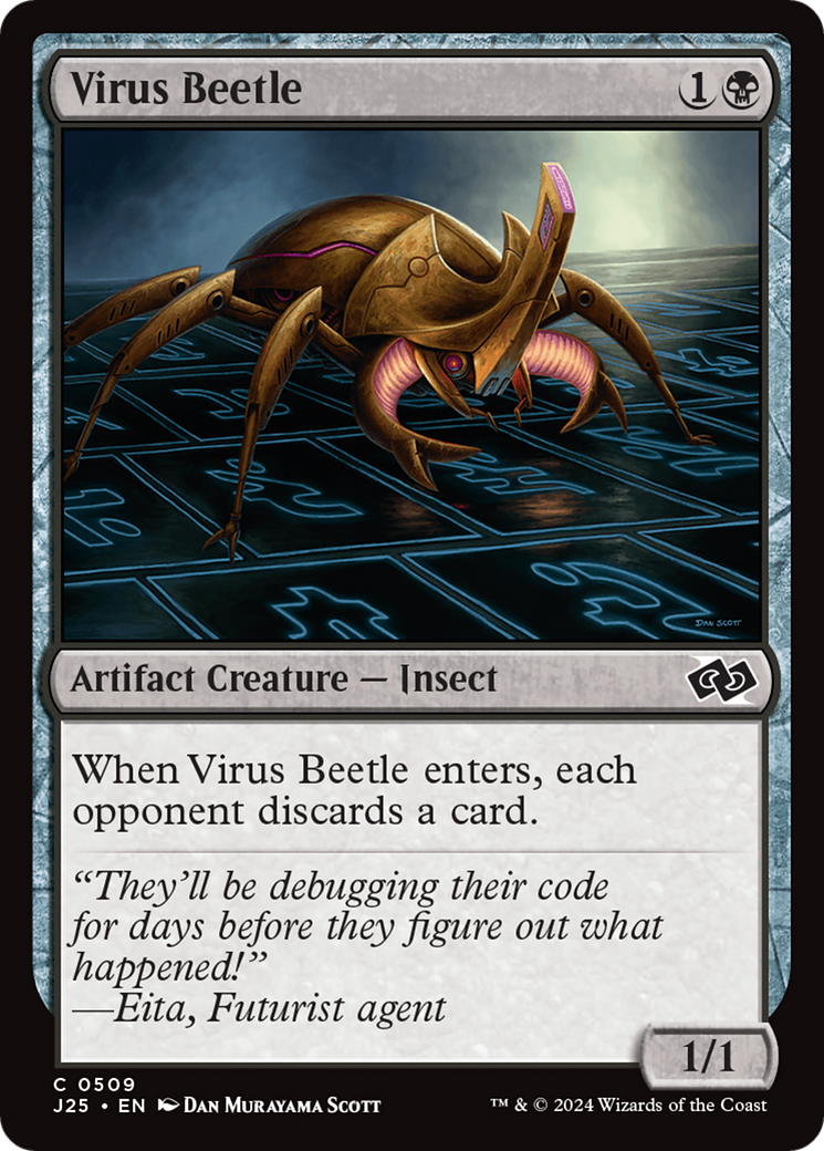 Virus Beetle [Foundations Jumpstart] | Cards and Coasters CA