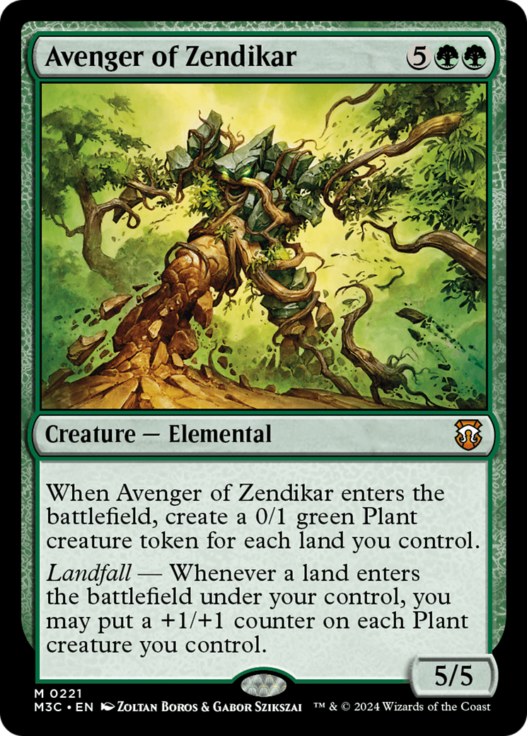 Avenger of Zendikar (Ripple Foil) [Modern Horizons 3 Commander] | Cards and Coasters CA