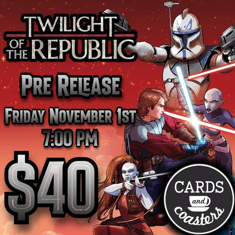 Draft Room Star Wars Unlimited Pre Release Twilight of the Republic  ticket