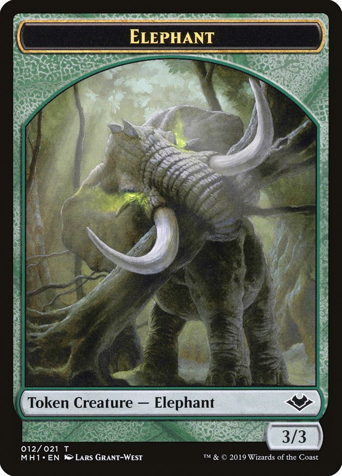 Elephant Token [Modern Horizons Tokens] | Cards and Coasters CA
