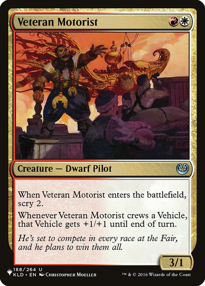 Veteran Motorist [The List] | Cards and Coasters CA