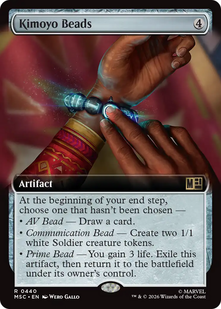 Kimoyo Beads (Extended Art) [Marvel Super Heroes Commander] | Cards and Coasters CA