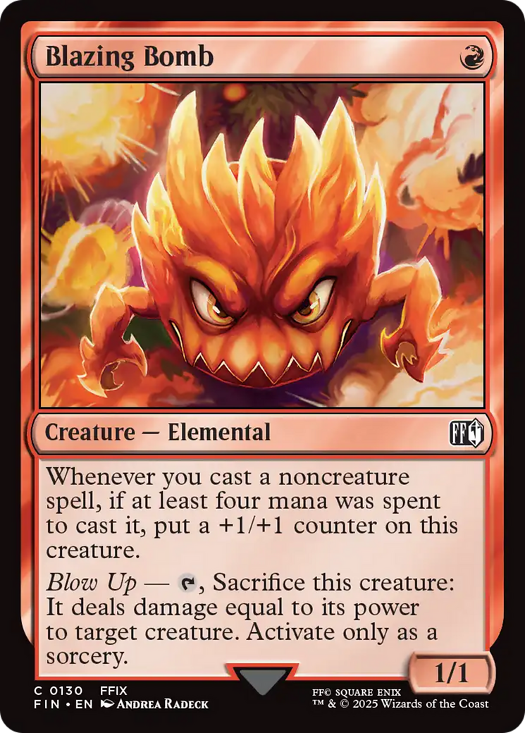 Blazing Bomb [FINAL FANTASY] | Cards and Coasters CA