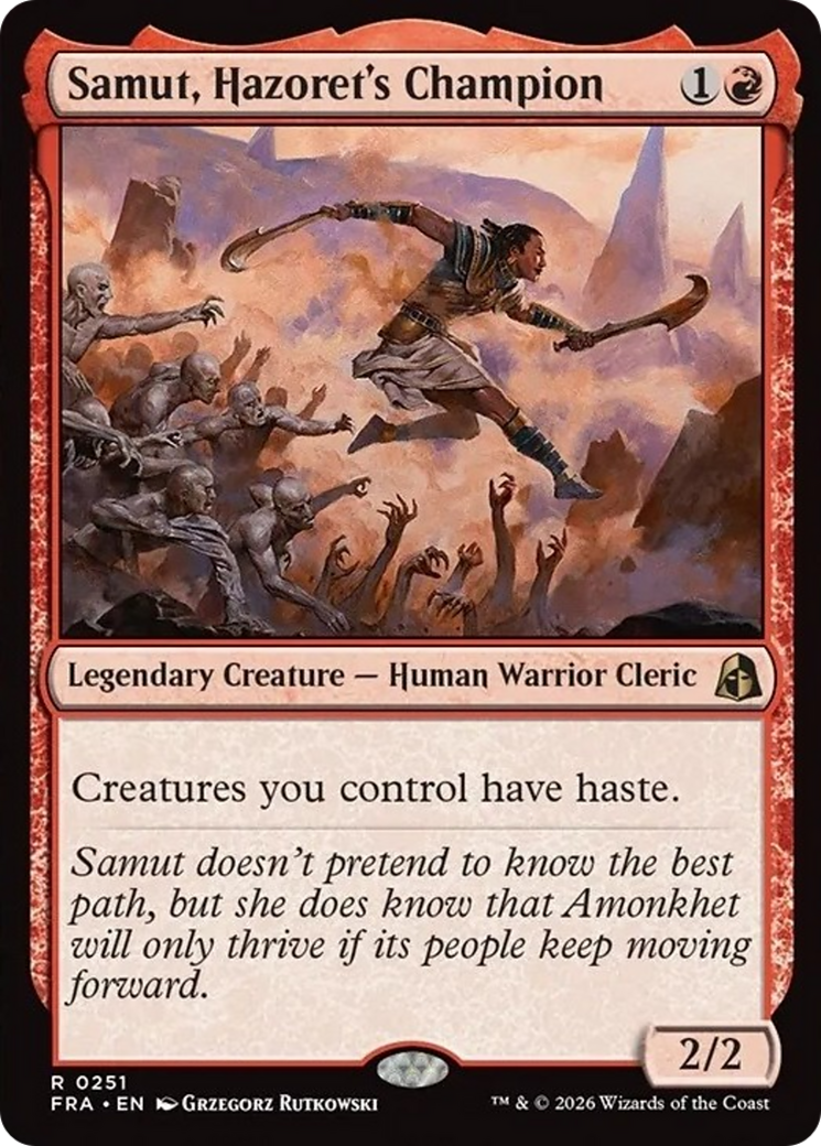 Samut, Hazoret's Champion [Reality Fracture] | Cards and Coasters CA