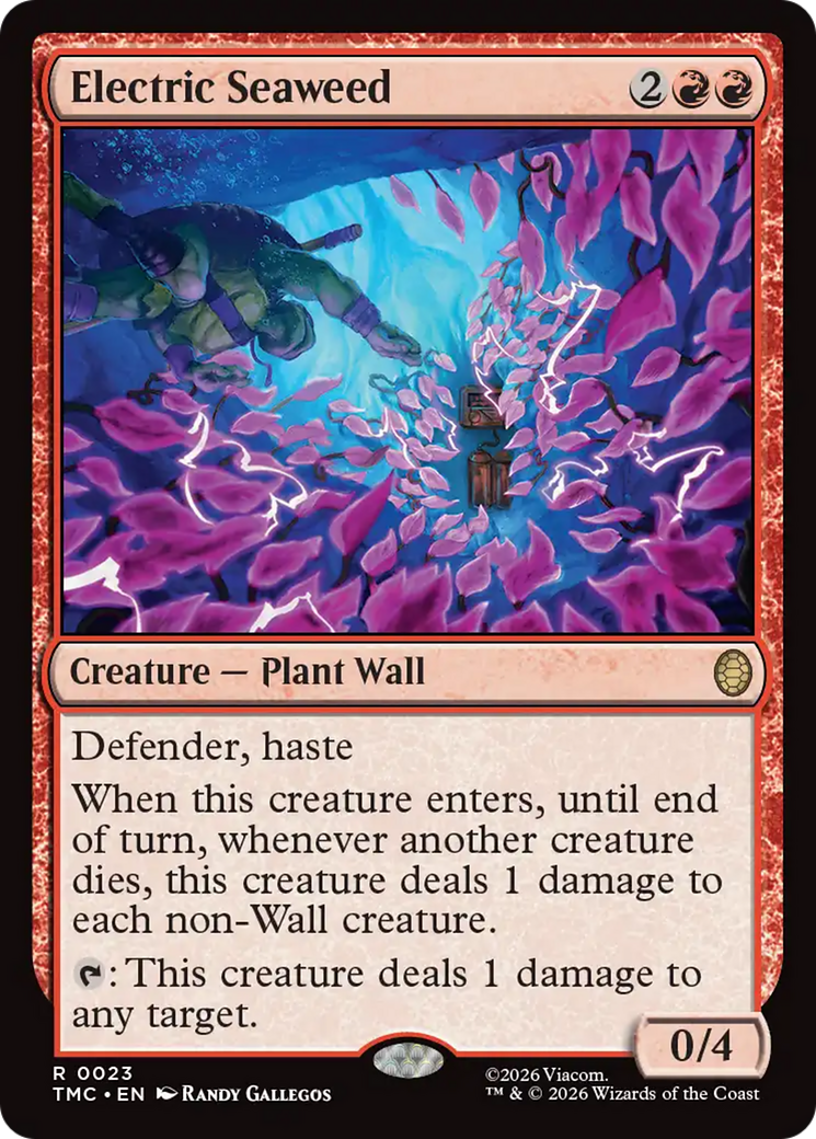 Electric Seaweed [Teenage Mutant Ninja Turtles Commander] | Cards and Coasters CA