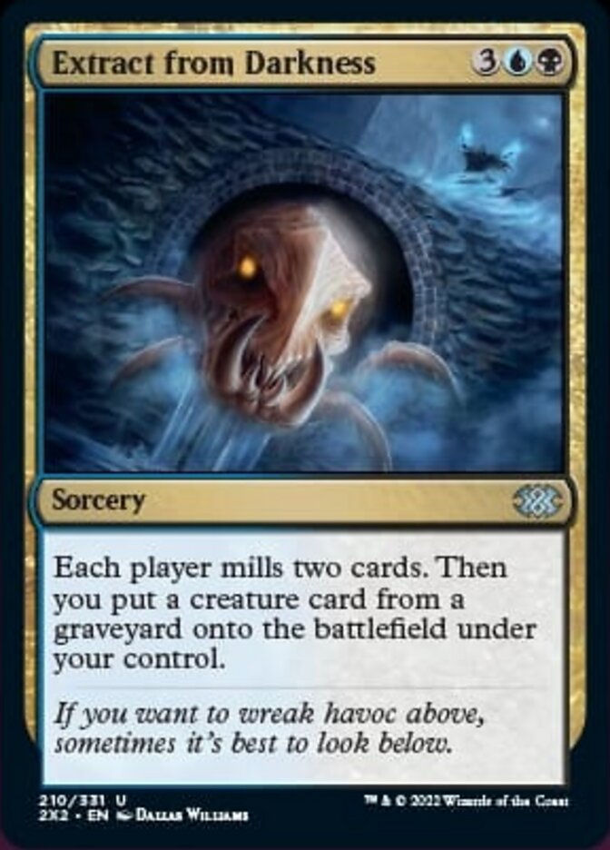 Extract from Darkness [Double Masters 2022] | Cards and Coasters CA