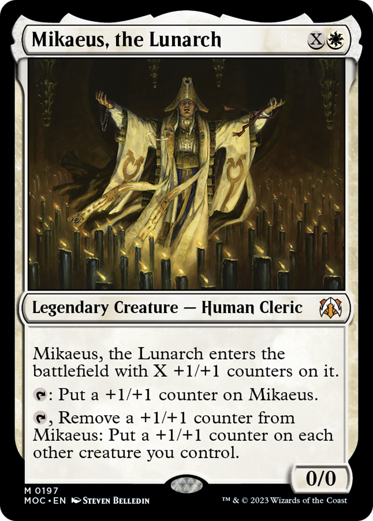 Mikaeus, the Lunarch [March of the Machine Commander] | Cards and Coasters CA