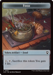 Elemental (0020) // Food Double-Sided Token [Secrets of Strixhaven Commander Tokens] | Cards and Coasters CA