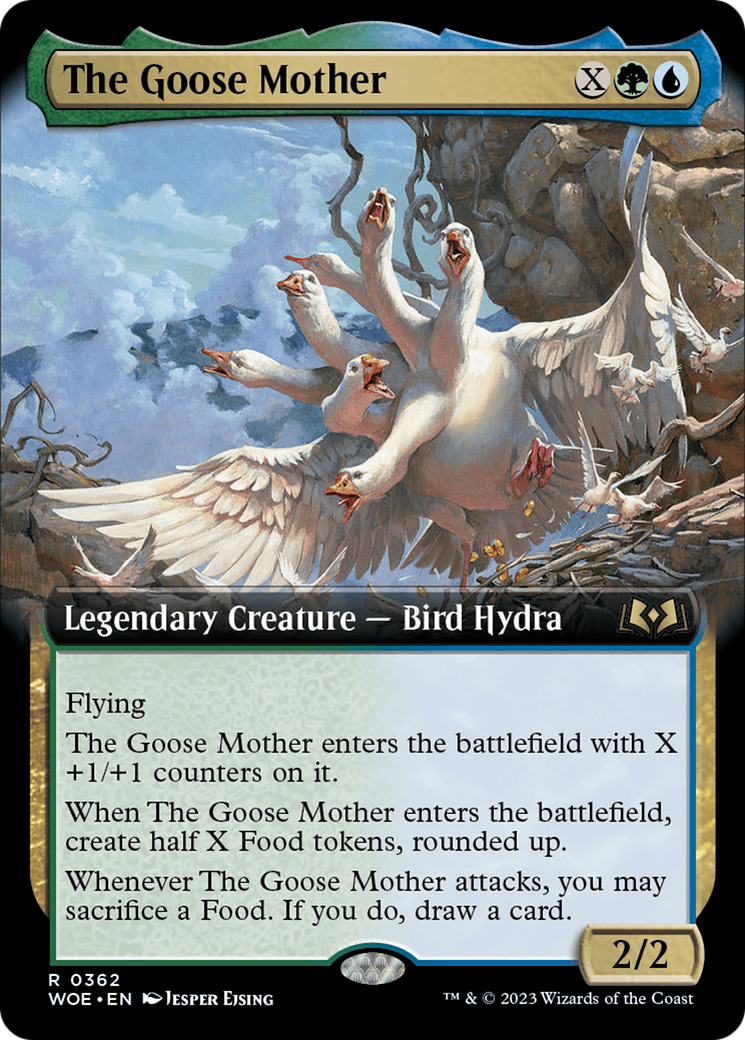 The Goose Mother (Extended Art) [Wilds of Eldraine] | Cards and Coasters CA