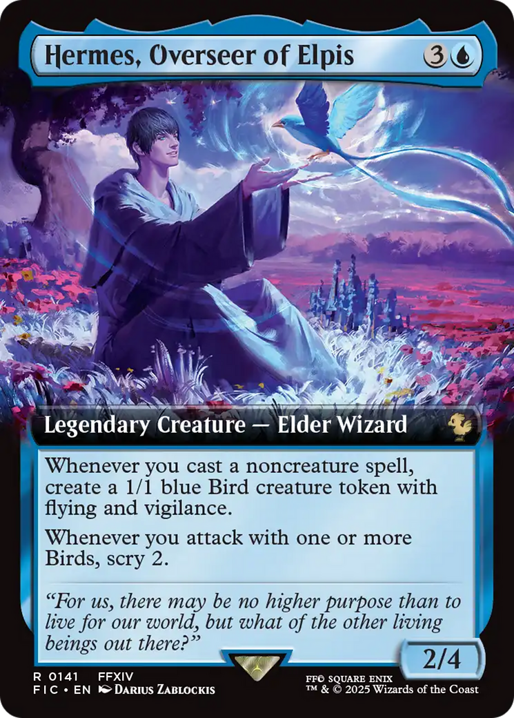 Hermes, Overseer of Elpis (Extended Art) [FINAL FANTASY Commander] | Cards and Coasters CA