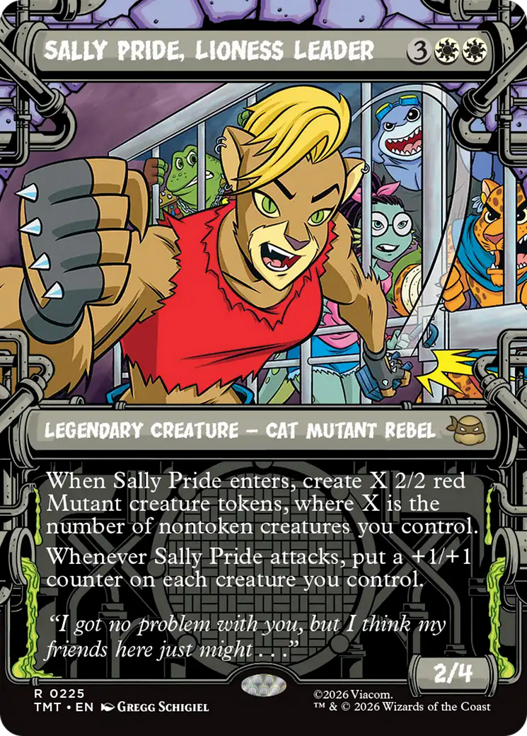Sally Pride, Lioness Leader (Showcase) [Teenage Mutant Ninja Turtles] | Cards and Coasters CA