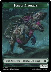 Fungus Dinosaur // Vampire Demon Double-Sided Token [The Lost Caverns of Ixalan Tokens] | Cards and Coasters CA