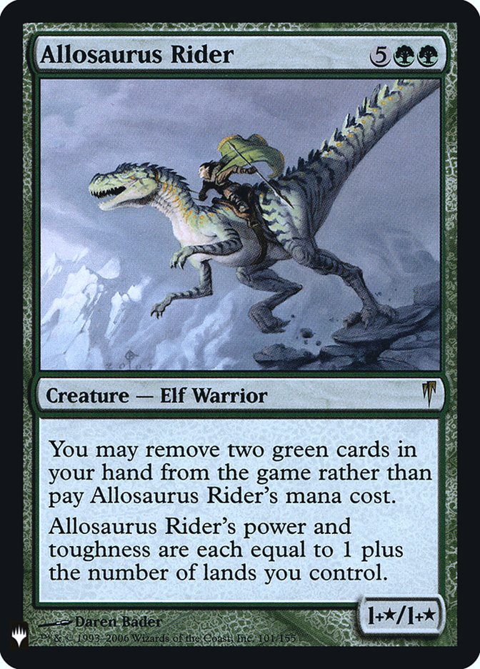 Allosaurus Rider [Mystery Booster] | Cards and Coasters CA