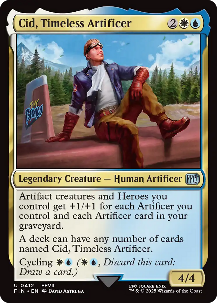 Cid, Timeless Artificer (0412) [FINAL FANTASY] | Cards and Coasters CA
