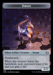 Drone Token [Phyrexia: All Will Be One Tokens] | Cards and Coasters CA