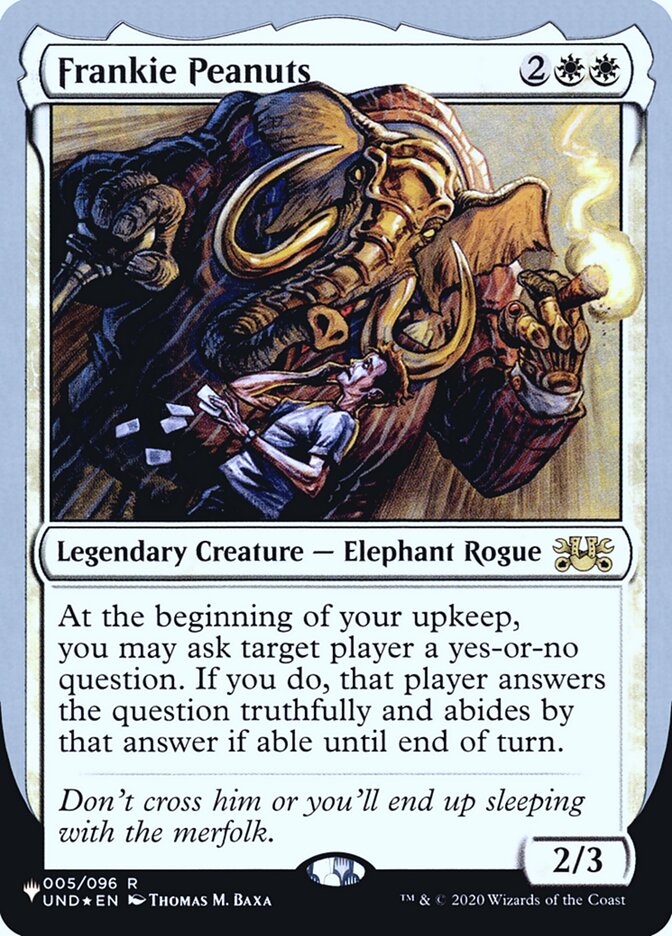 Frankie Peanuts (Unfinity Foil Edition) [The List] | Cards and Coasters CA