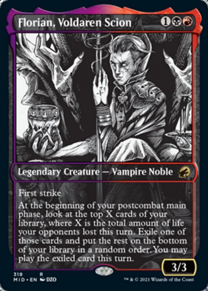 Florian, Voldaren Scion (Showcase Eternal Night) [Innistrad: Midnight Hunt] | Cards and Coasters CA