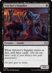 Stitcher's Supplier [Duskmourn: House of Horror Commander] | Cards and Coasters CA