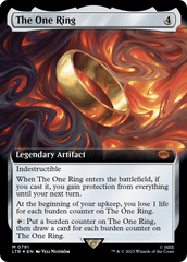 The One Ring (Extended Art) (Surge Foil) [The Lord of the Rings: Tales of Middle-Earth] | Cards and Coasters CA