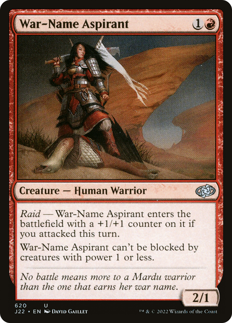 War-Name Aspirant [Jumpstart 2022] | Cards and Coasters CA