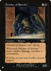 Drinker of Sorrow [The List] | Cards and Coasters CA