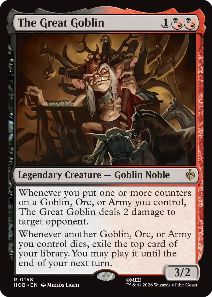 The Great Goblin [The Hobbit] | Cards and Coasters CA