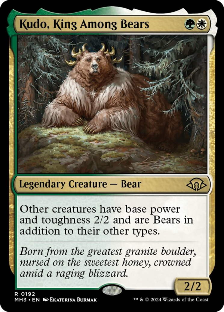 Kudo, King Among Bears [Modern Horizons 3] | Cards and Coasters CA