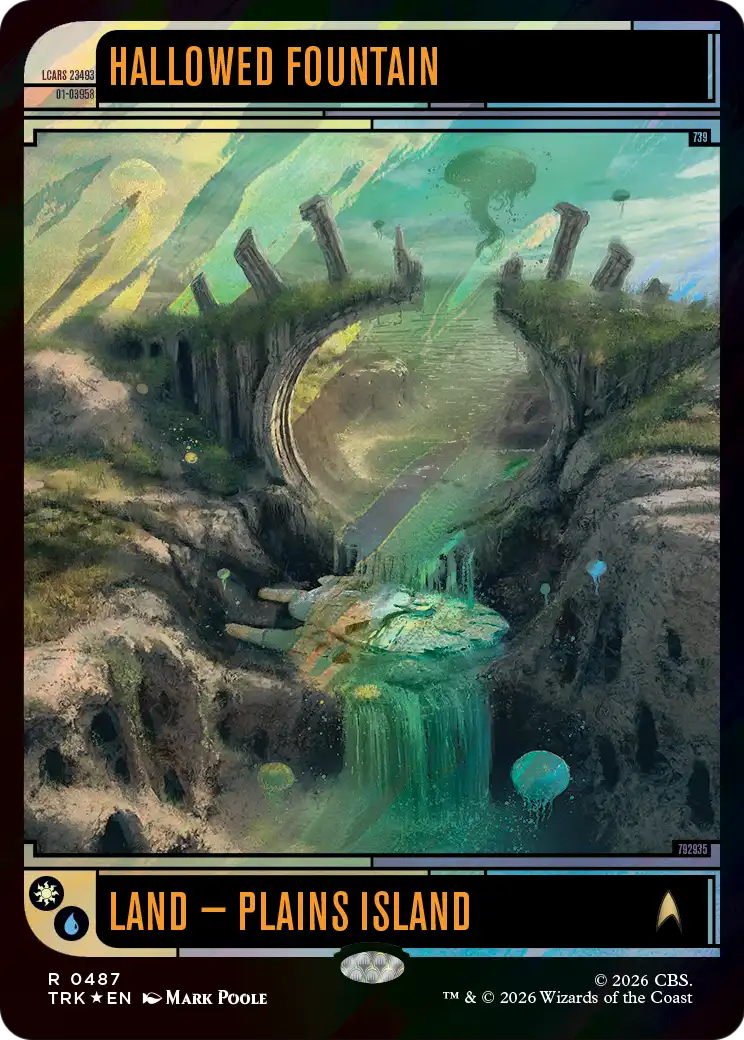 Hallowed Fountain (Surge Foil) [Star Trek] | Cards and Coasters CA