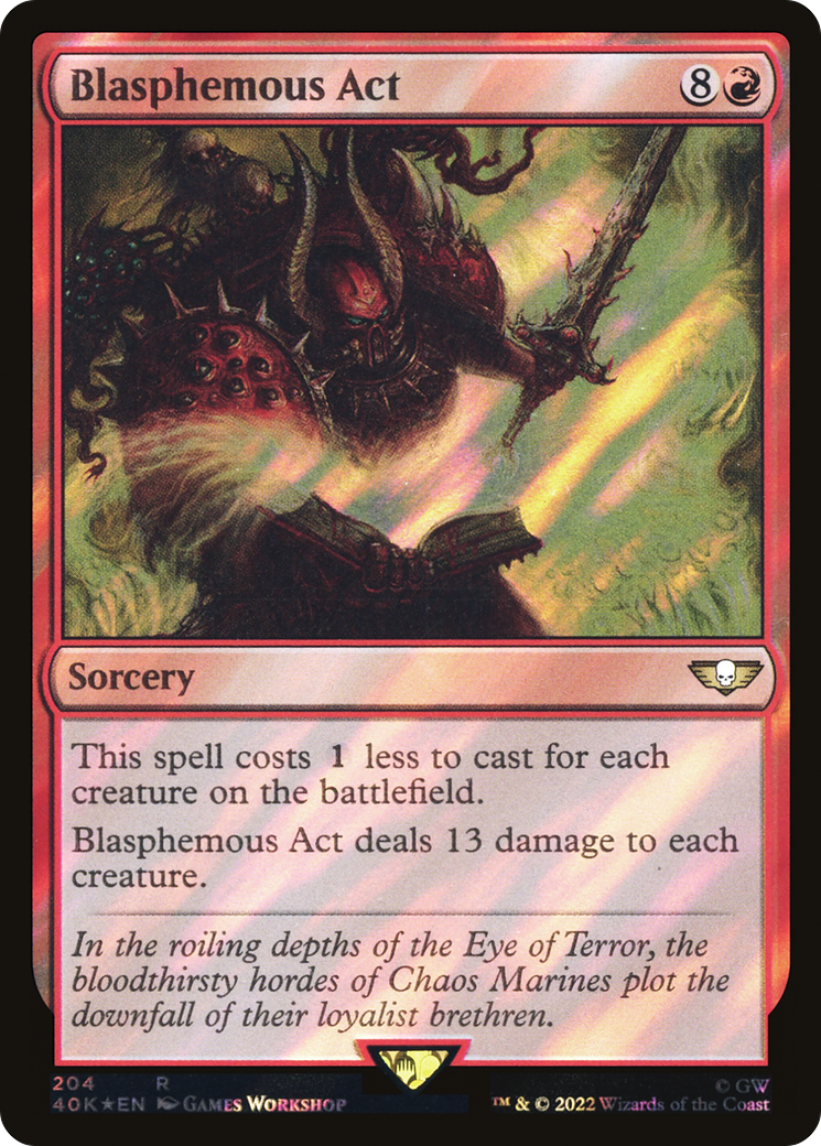 Blasphemous Edict [Edge of Eternities Promo Pack] | Cards and Coasters CA