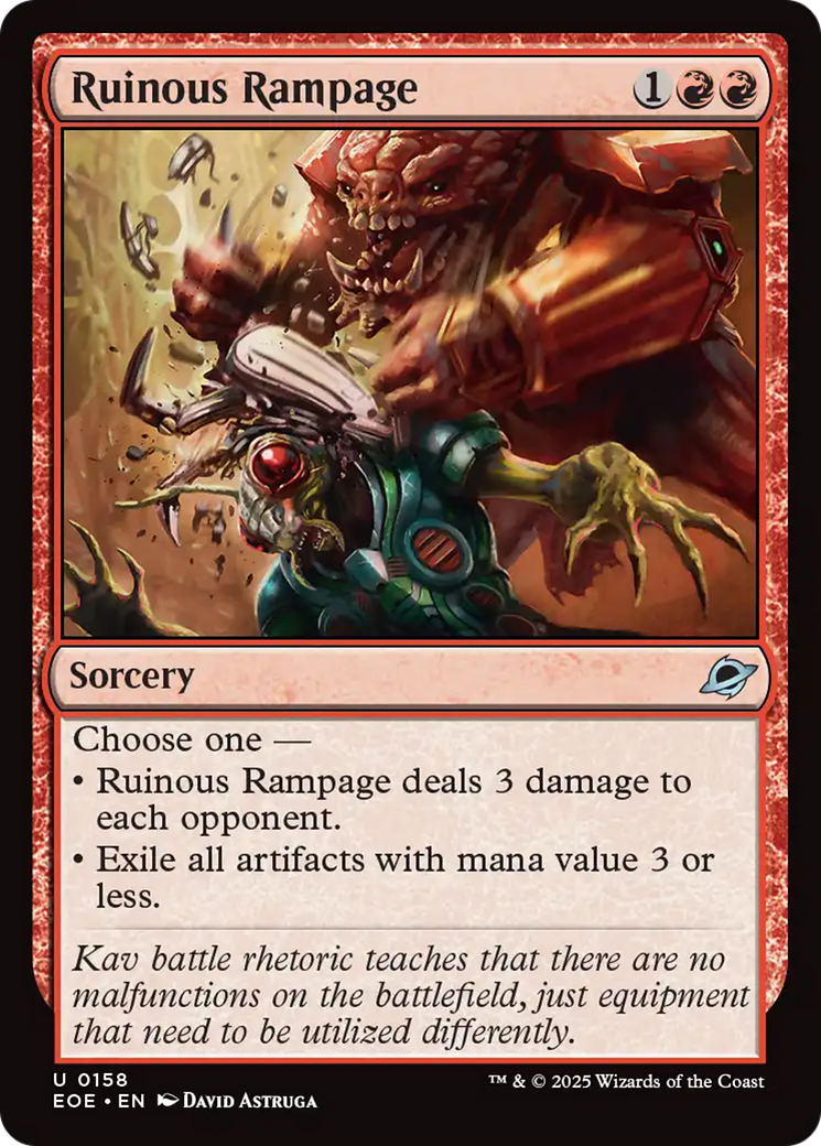 Ruinous Rampage [Edge of Eternities] | Cards and Coasters CA