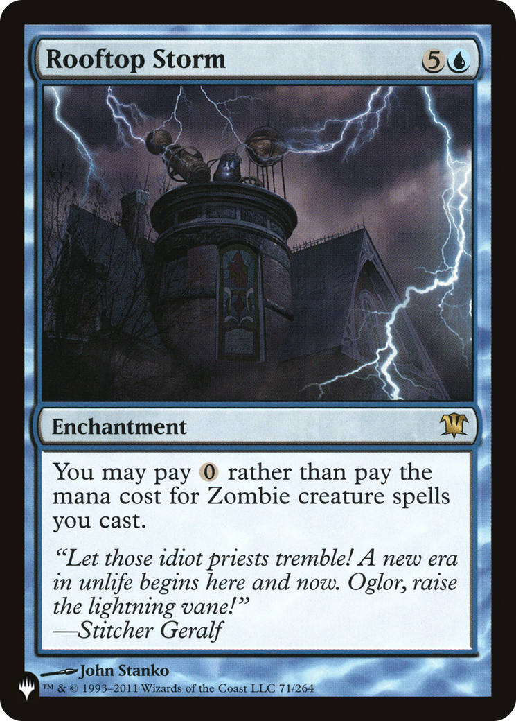 Rooftop Storm [The List] | Cards and Coasters CA